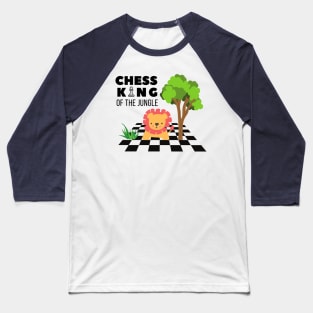 Chess king with lion for kids Baseball T-Shirt